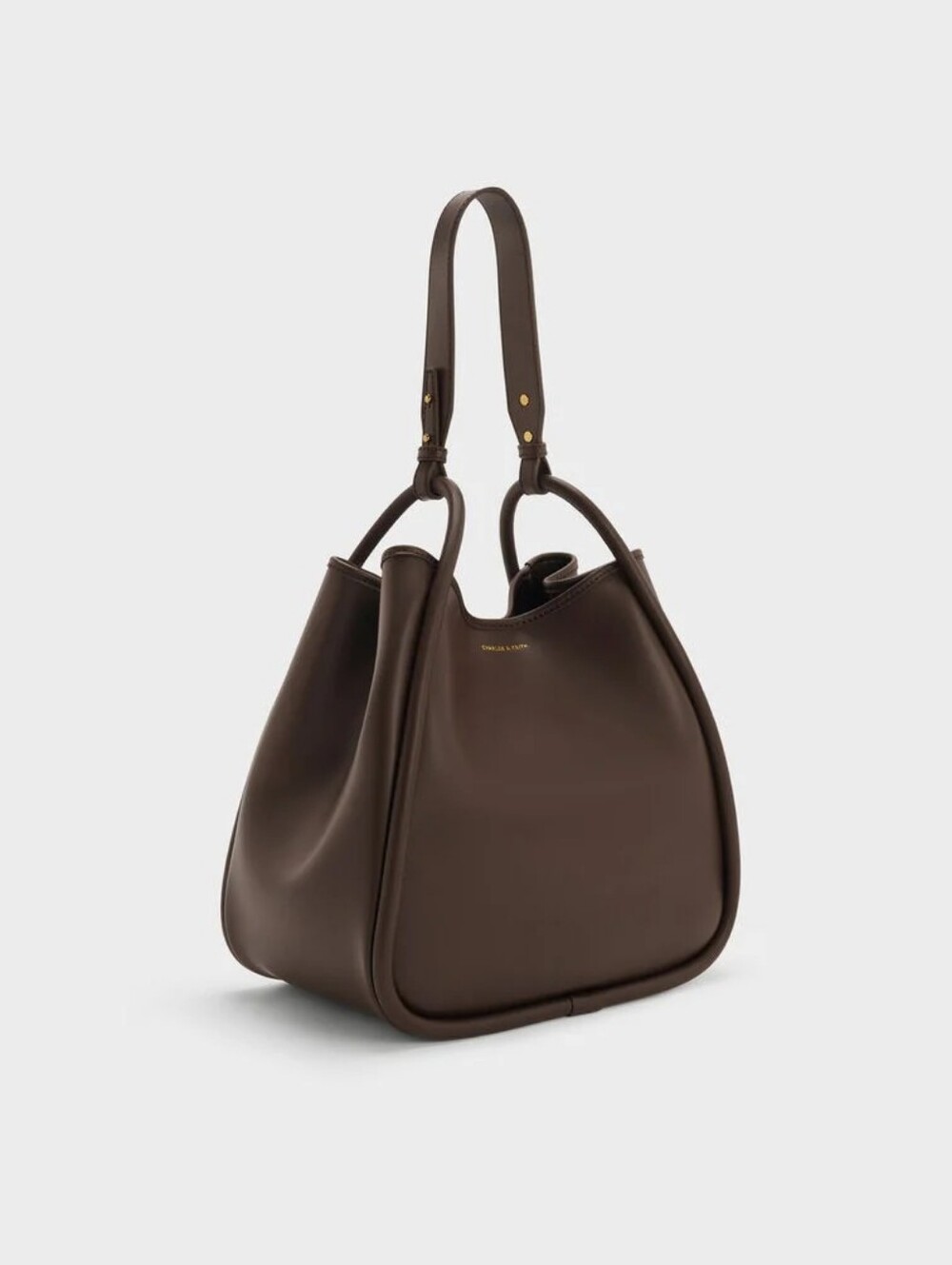 Charles & Keith Lyla Tubular Slouchy Tote Bag. XL